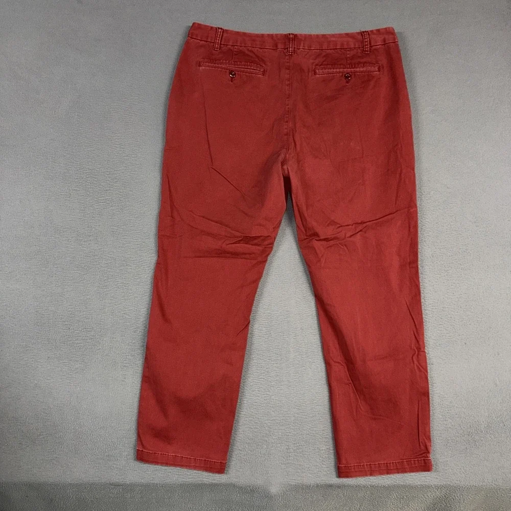 Foundry Supply Co Pants Mens 44 (Fits 42) Red Straight Comfort Stretch Cotton